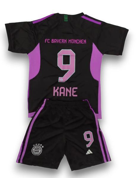 Футбольна форма FC Bayern M&uuml;nchen Harry Kane №9 (чорно-фіолетова), футболка + шорти (форма Кане 9 чорн-фіол_22) 2758794183 фото