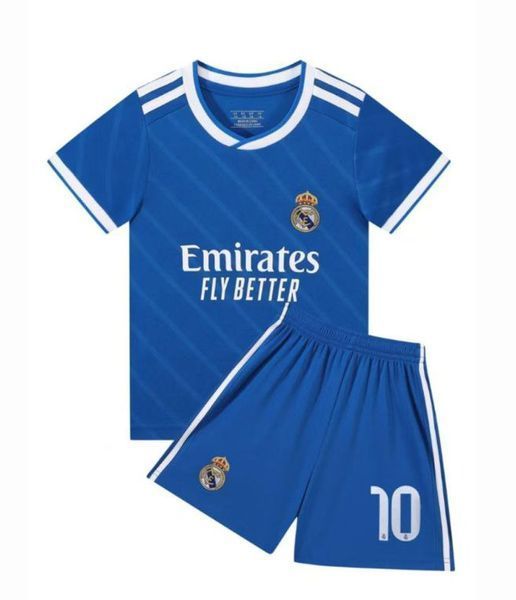 Дитяча футбольна форма Real Madrid Кіліан Мбаппе №10 сезон 25/26, синя футболка+шорти (форма 10 Мбаппе св/син_22) 2834395510 фото