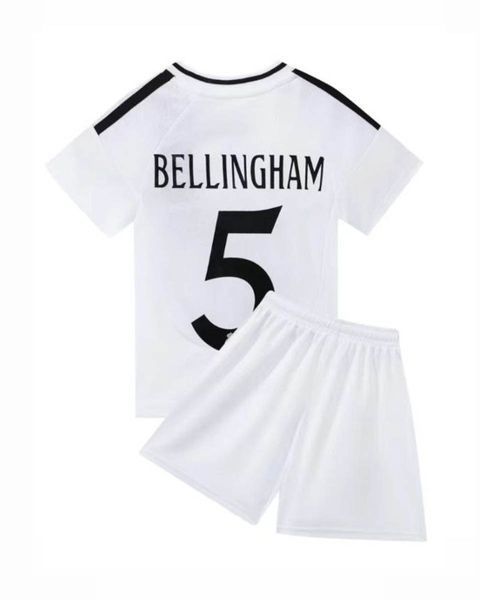 Дитяча футбольна форма Real Madrid Bellingham (Беллінгем) №5, футболка + шорти (домашня) (форма Беллінгем 5 біла_22) 2856722410 фото
