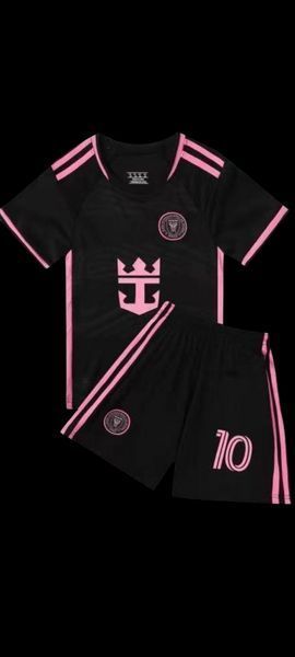Дитяча футбольна форма Інтер Майамі Messi 10 (футболка + шорти), чорна (форма Месси чорна_22) 2748220127 фото